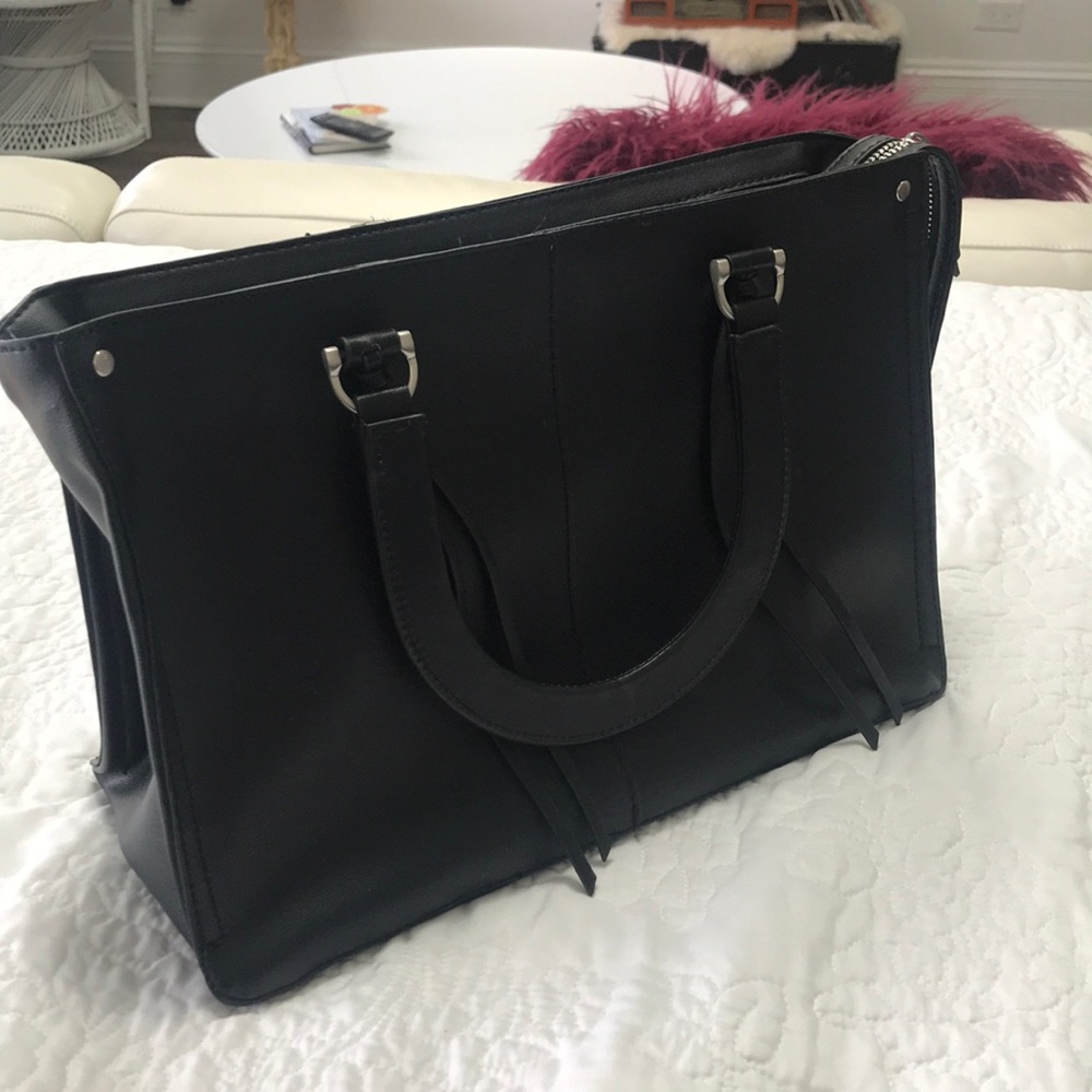 Universal Thread Faux Leather Black Handbag